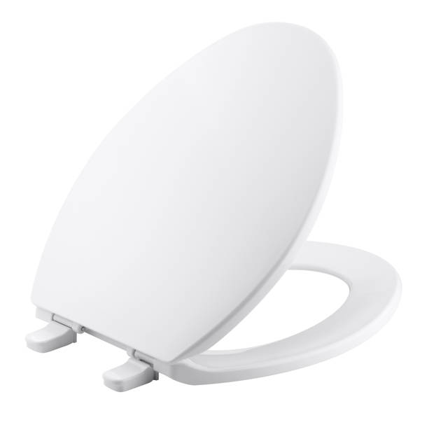 Kohler Brevia QuietClose Toilet Seat with GripTight Bumpers and QuickAttach Hardware